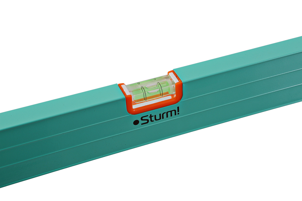 Уровень строительный 800 мм, фрезерованный, 3 глазка, точность 1мм/м, Sturm!