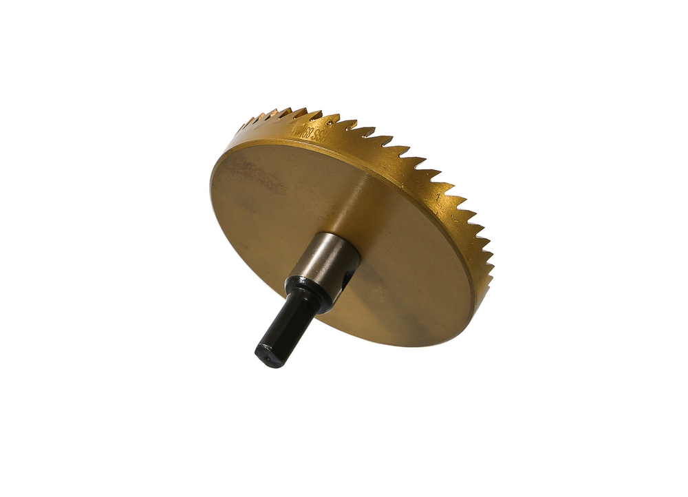 Коронка биметаллическая, 89 мм, по тонколистовому металлу, центрирующее сверло, Sturm!