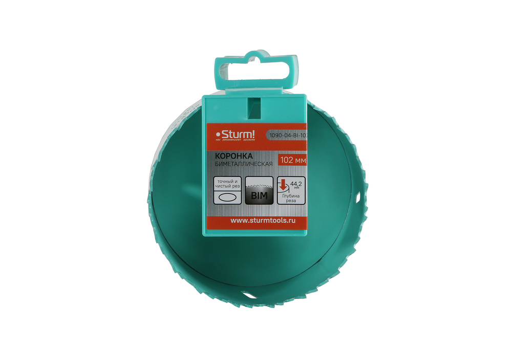 Коронка биметаллическая, 102мм, 5/8", Sturm!