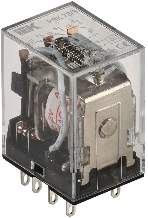 Реле РЭК78/3(MY3) 5А 12В AC IEK