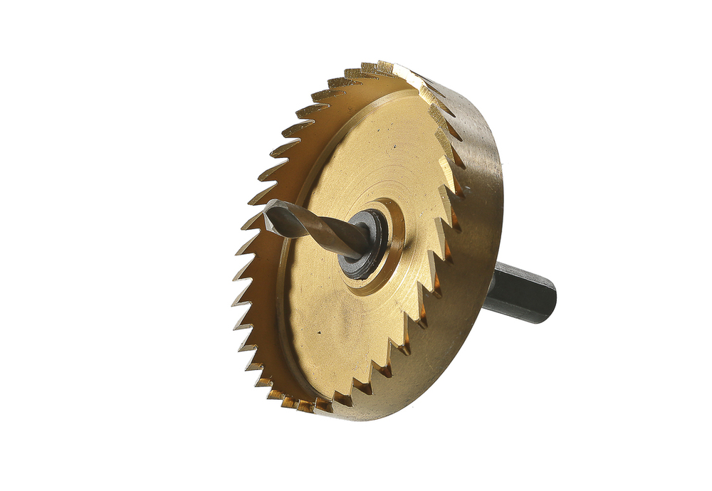 Коронка биметаллическая, 64 мм, по тонколистовому металлу, центрирующее сверло, Sturm!