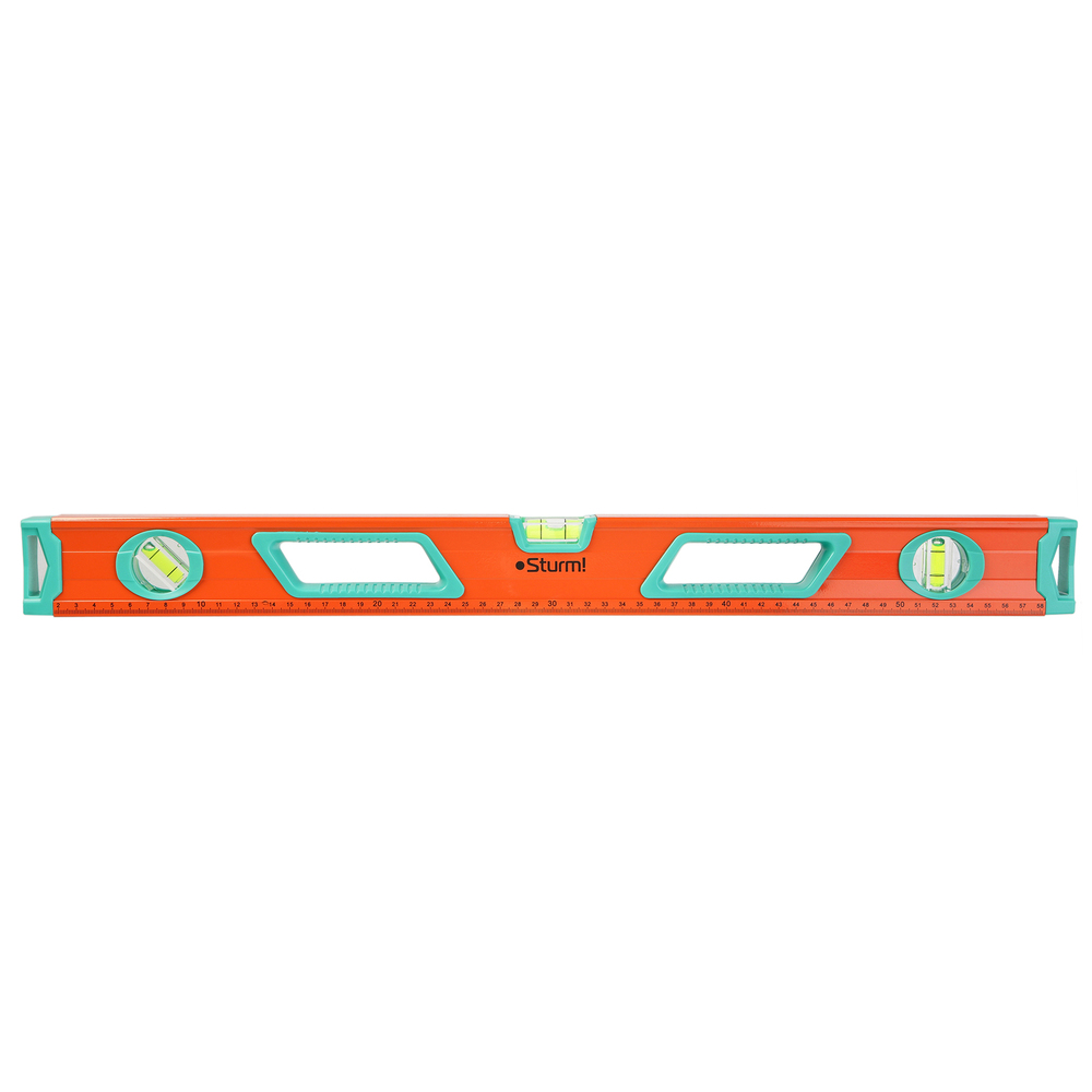 Уровень 600 мм, фрезерованный, магнитный, 3 глазка, точность 1мм/м, Sturm!