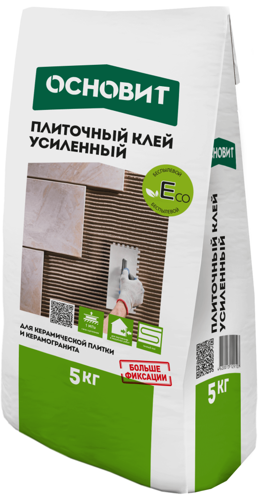 Мастпликс AC12 клей беспылевой [C1T] эффективный для керамической плитки и керамогранита Основит 5 кг