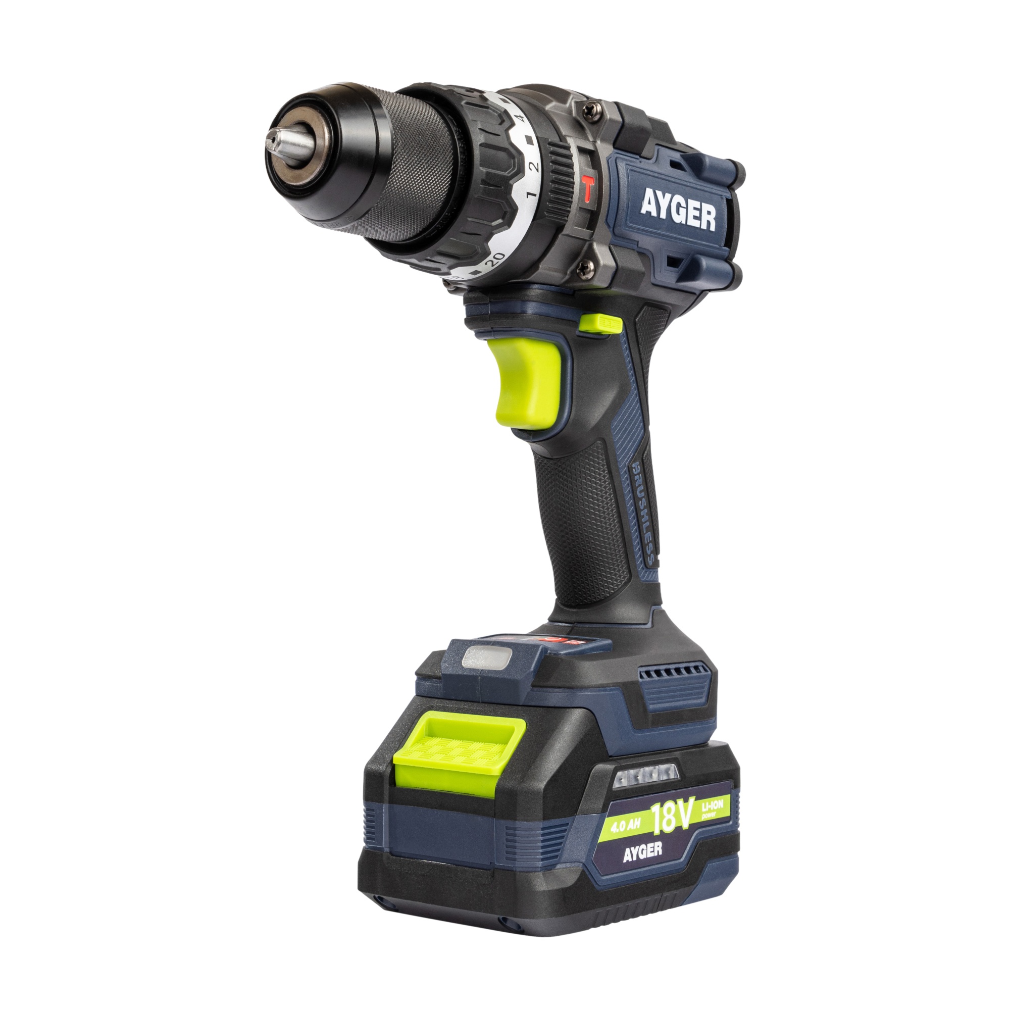Дрель-шуруповерт AYGER AP20BL4-160