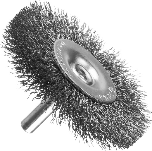 ЗУБР 50 мм, витая стальная проволока, 0.3 мм, Щетка дисковая, Профессионал (35198-050)