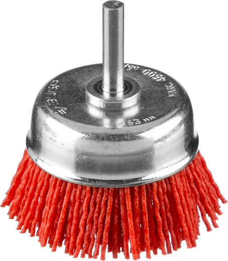 ЗУБР 63 мм, нейлоновая проволока, Щетка чашечная, Профессионал (35165-063)