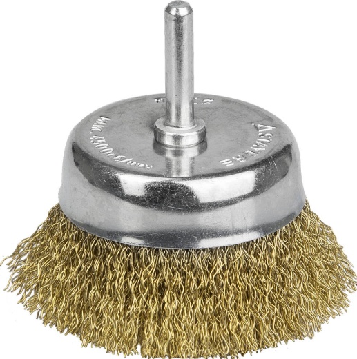 STAYER 75 мм, витая латунированная стальная проволока, 0.3 мм, Щетка чашечная, PROFESSIONAL (35117-075)