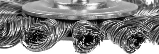 ЗУБР 75мм, жгутированная стальная проволока, 0.5 мм, Щетка дисковая для дрели, Профессионал (3522-075)