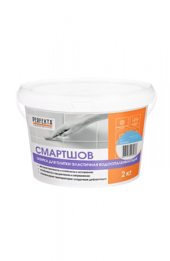 Затирка для плитки эластичная водоотталкивающая Смартшов голубой, 2 кг