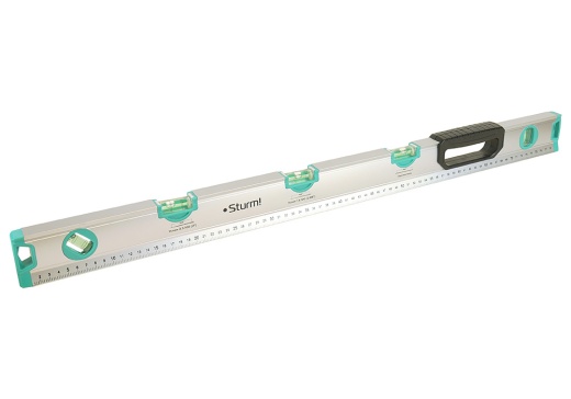 Уровень 800мм, 5 глазков, углы 0/1.5/3.5/45/90°, точность 1мм/м, Sturm!