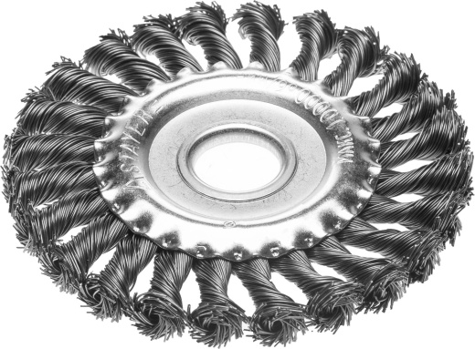 STAYER 150 мм, жгутированная стальная проволока, 0.5 мм, Щетка дисковая, PROFESSIONAL (35120-150)