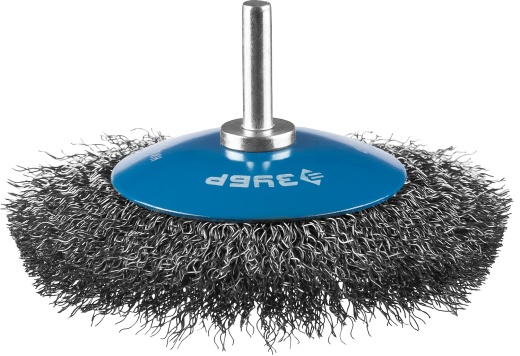 ЗУБР 100 мм, витая латунированная стальная проволока, 0.3 мм, Щетка коническая, Профессионал (35230-100)