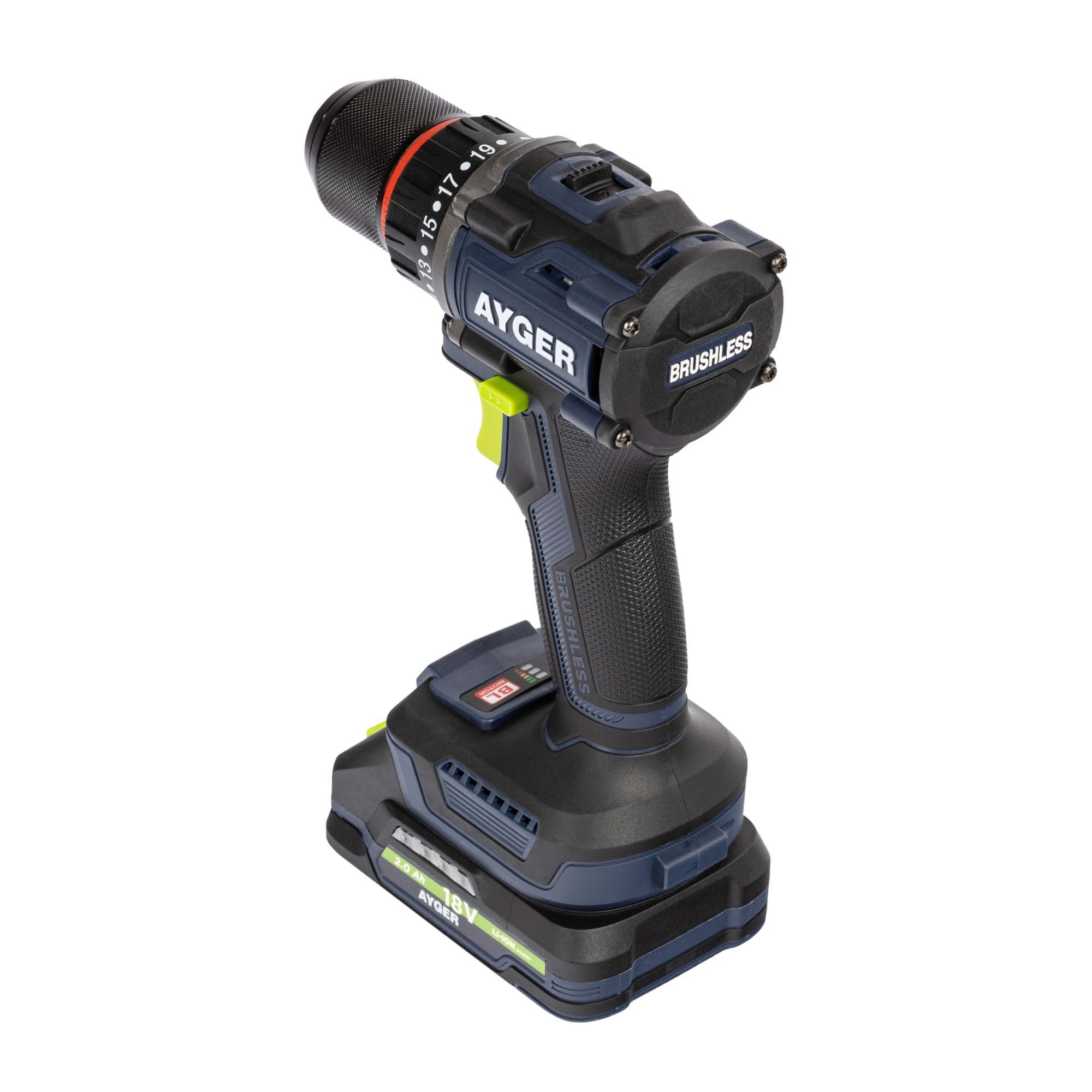 Дрель-шуруповерт AYGER AP20BL2-70