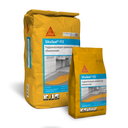 Тонкослойная гидроизоляция на цементной основе SikaSeal-172 25 кг