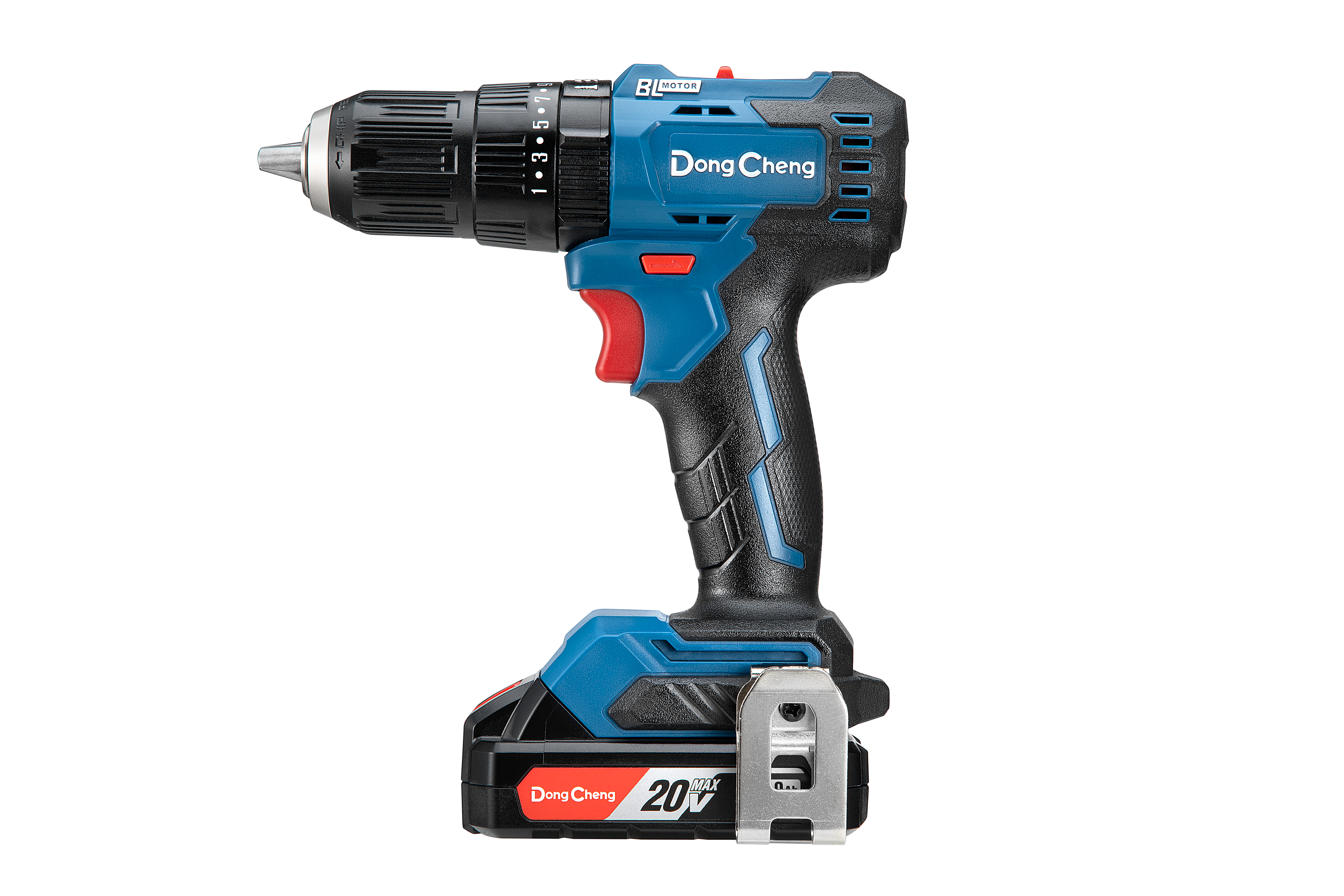 Аккумуляторная ударная дрель-шуруповерт DongCheng DCJZ2050i(TYPE DM), 20 В, 50 Нм, 1 акб 2 Ач, зу 2 А